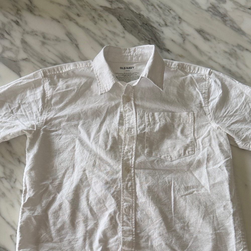 Old Navy Men's Crisp White Button Down Shirt